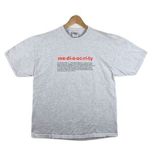 Vintage Speedgoat Bicycles Mediaocrity Shirt XL Bike Shop Y2K Vtg Double Sided